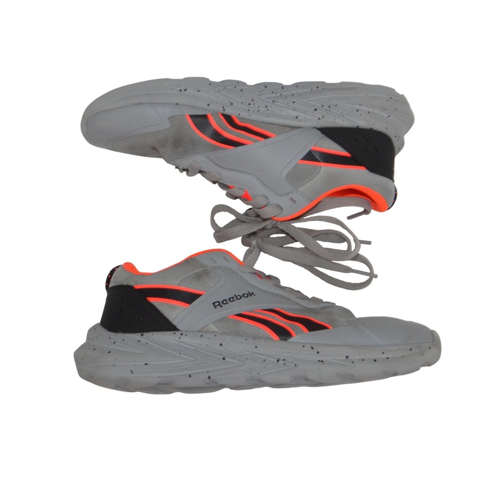 Reebok Womens Grey Neon Orange Speckled Running Sneakers 3K EUR 34 FFC0144625